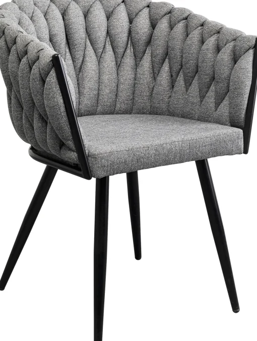 KARE Design Sedia con braccioli Dean grigio - KARE> Sedie