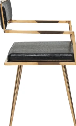KARE Design SEDIA CON BRACCIOLI JAZZ ORO ROSA - KARE> Sedie