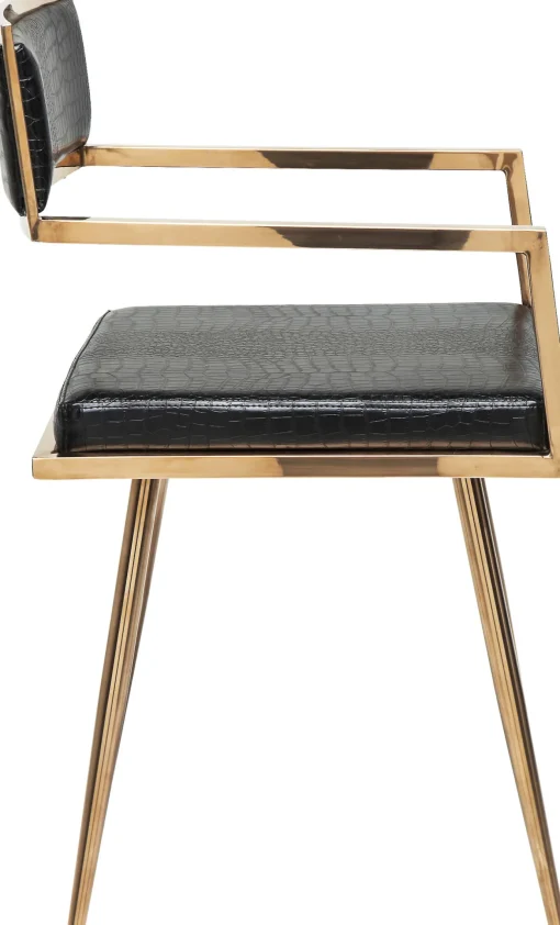 KARE Design SEDIA CON BRACCIOLI JAZZ ORO ROSA - KARE> Sedie