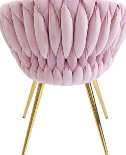 KARE Design Sedia con braccioli Knot rosa - KARE> Sedie