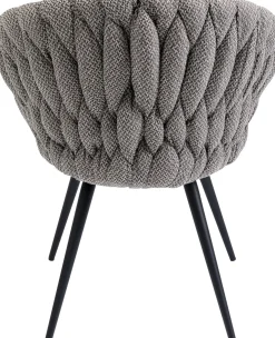 KARE Design SEDIA CON BRACCIOLI KNOT TWEED - KARE> Sedie