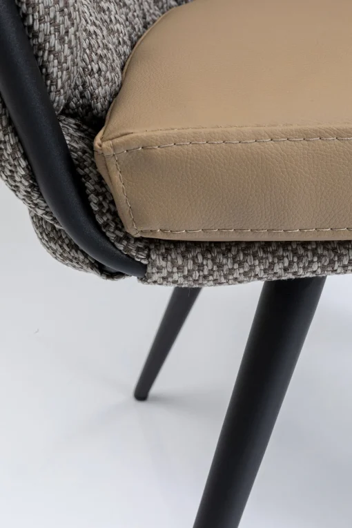 KARE Design SEDIA CON BRACCIOLI KNOT TWEED - KARE> Sedie