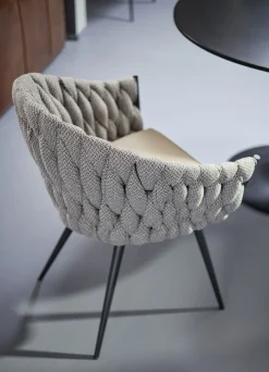 KARE Design SEDIA CON BRACCIOLI KNOT TWEED - KARE></noscript> Sedie