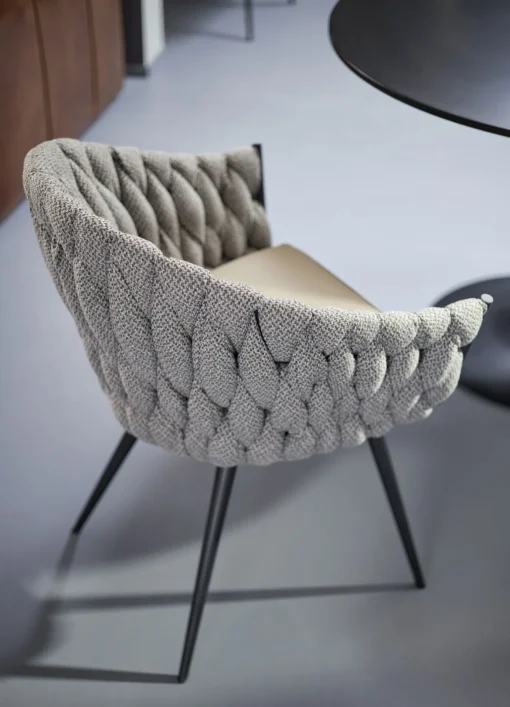 KARE Design SEDIA CON BRACCIOLI KNOT TWEED - KARE> Sedie