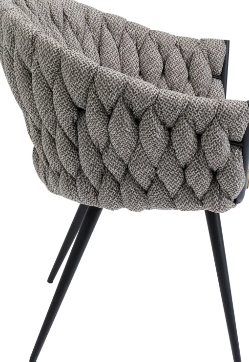 KARE Design SEDIA CON BRACCIOLI KNOT TWEED - KARE> Sedie