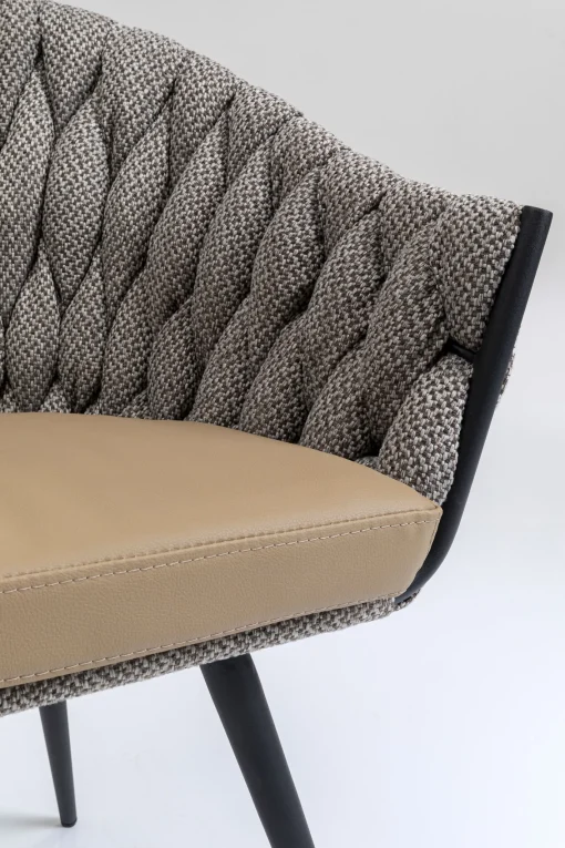 KARE Design SEDIA CON BRACCIOLI KNOT TWEED - KARE> Sedie