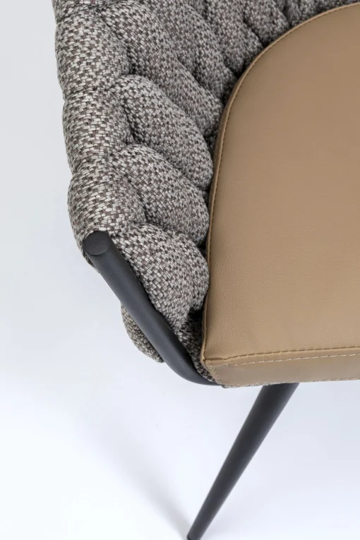 KARE Design SEDIA CON BRACCIOLI KNOT TWEED - KARE> Sedie