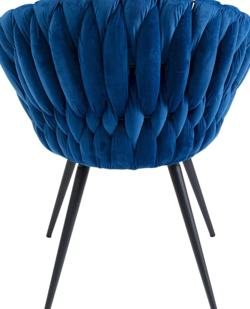 KARE Design SEDIA CON BRACCIOLI KNOT BLU - KARE> Sedie
