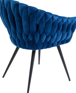 KARE Design SEDIA CON BRACCIOLI KNOT BLU - KARE> Sedie