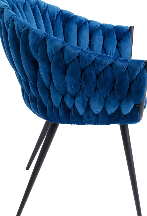 KARE Design SEDIA CON BRACCIOLI KNOT BLU - KARE> Sedie