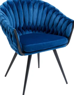 KARE Design SEDIA CON BRACCIOLI KNOT BLU - KARE></noscript> Sedie