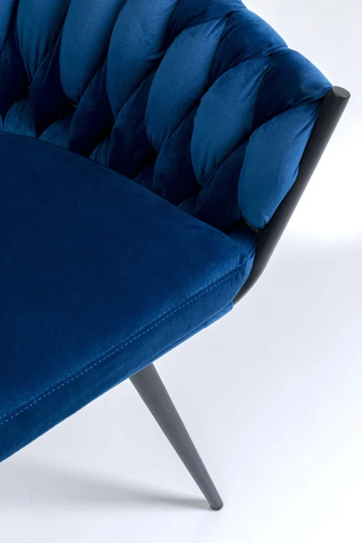 KARE Design SEDIA CON BRACCIOLI KNOT BLU - KARE> Sedie
