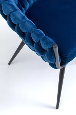 KARE Design SEDIA CON BRACCIOLI KNOT BLU - KARE></noscript> Sedie