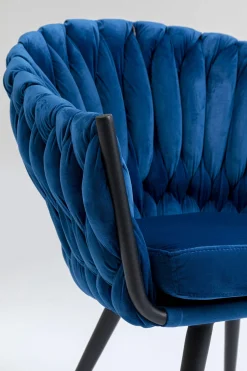 KARE Design SEDIA CON BRACCIOLI KNOT BLU - KARE></noscript> Sedie