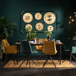 KARE Design SEDIA CON BRACCIOLI MILA GIALLO - KARE> Sedie