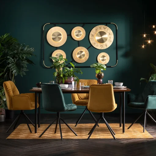 KARE Design SEDIA CON BRACCIOLI MILA GIALLO - KARE> Sedie