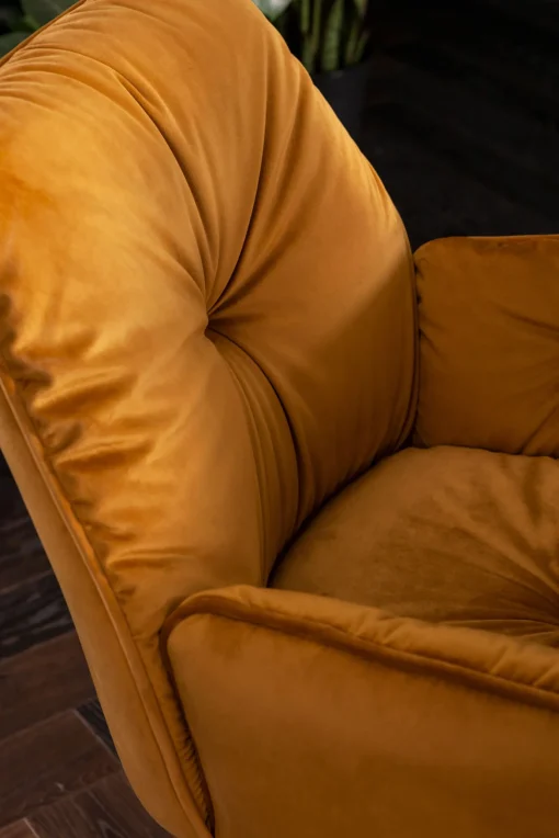 KARE Design SEDIA CON BRACCIOLI MILA GIALLO - KARE> Sedie