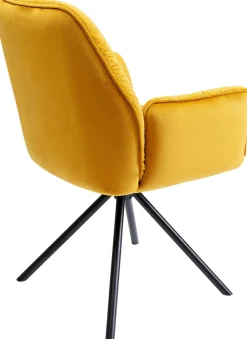 KARE Design SEDIA CON BRACCIOLI MILA GIALLO - KARE></noscript> Sedie