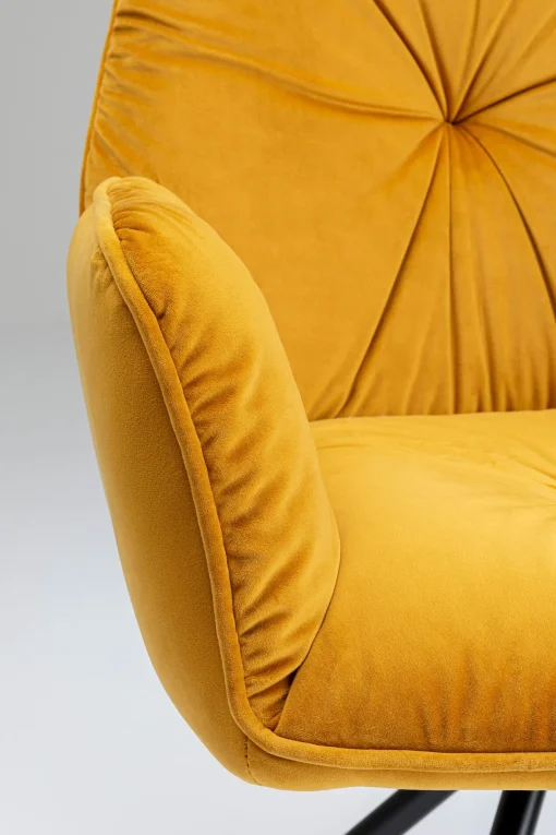 KARE Design SEDIA CON BRACCIOLI MILA GIALLO - KARE> Sedie