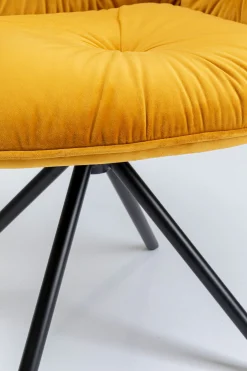 KARE Design SEDIA CON BRACCIOLI MILA GIALLO - KARE></noscript> Sedie
