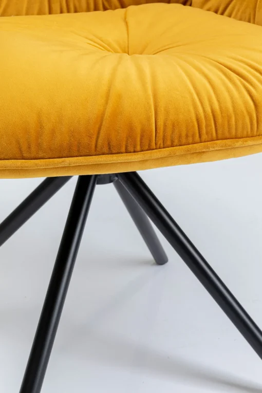 KARE Design SEDIA CON BRACCIOLI MILA GIALLO - KARE> Sedie