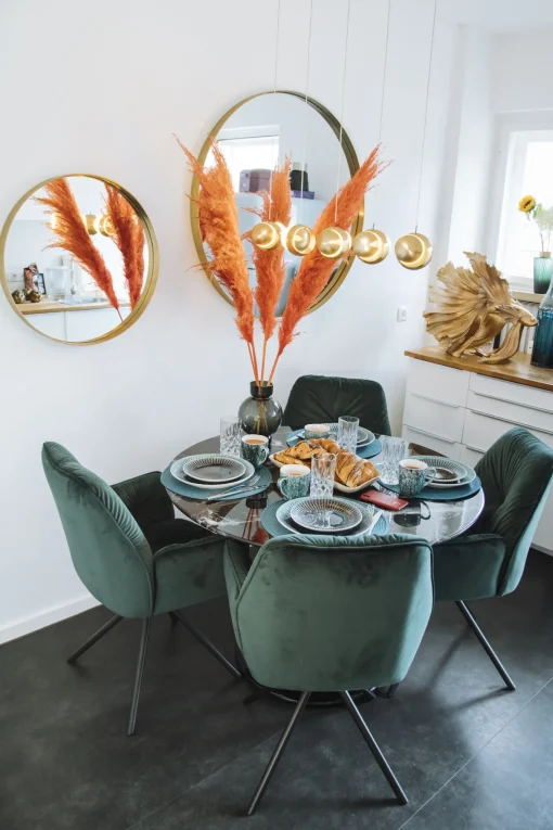 KARE Design SEDIA CON BRACCIOLI MILA VERDE - KARE> Sedie