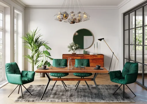 KARE Design SEDIA CON BRACCIOLI MILA VERDE - KARE> Sedie