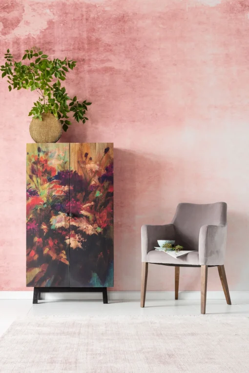 KARE Design SEDIA CON BRACCIOLI MODE VELLUTO GRIGIO - KARE> Sedie
