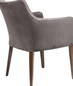 KARE Design SEDIA CON BRACCIOLI MODE VELLUTO GRIGIO - KARE></noscript> Sedie