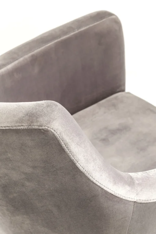 KARE Design SEDIA CON BRACCIOLI MODE VELLUTO GRIGIO - KARE> Sedie