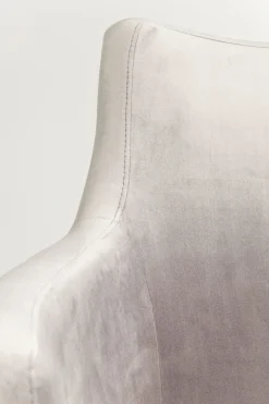 KARE Design SEDIA CON BRACCIOLI MODE VELLUTO GRIGIO - KARE></noscript> Sedie