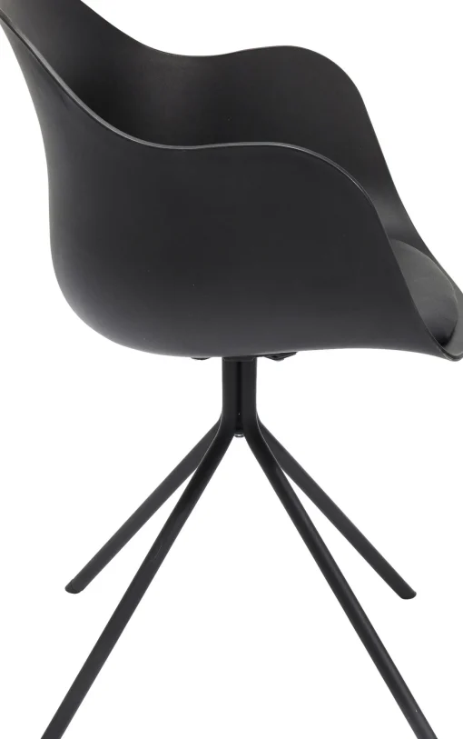 KARE Design Sedia con braccioli nera Bel Air  - KARE> Sedie
