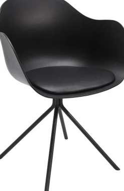 KARE Design Sedia con braccioli nera Bel Air  - KARE></noscript> Sedie