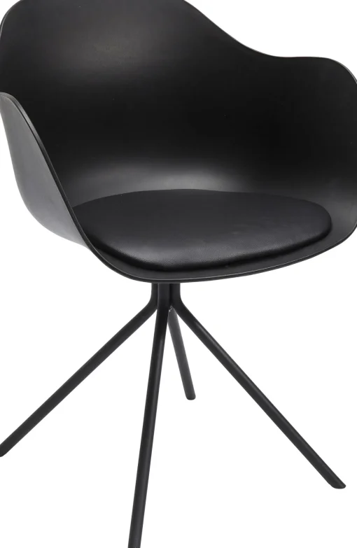 KARE Design Sedia con braccioli nera Bel Air  - KARE> Sedie