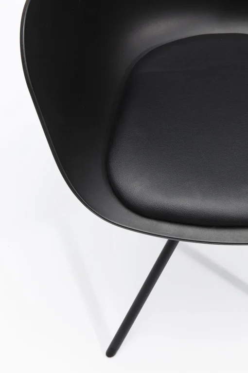 KARE Design Sedia con braccioli nera Bel Air  - KARE> Sedie