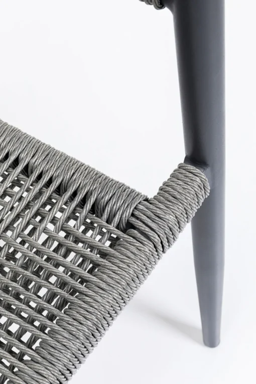 KARE Design Sedia con braccioli Palma grigio - KARE> Sedie