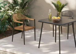KARE Design Sedia con braccioli Palma grigio - KARE></noscript> Sedie