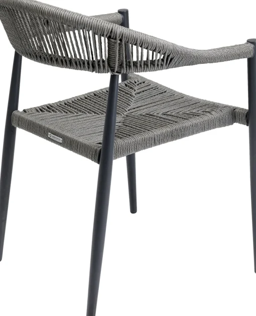 KARE Design Sedia con braccioli Palma grigio - KARE> Sedie