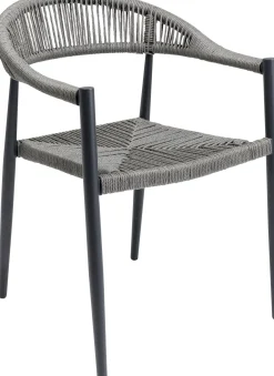 KARE Design Sedia con braccioli Palma grigio - KARE></noscript> Sedie