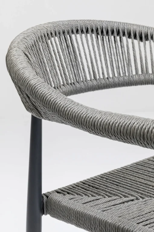 KARE Design Sedia con braccioli Palma grigio - KARE> Sedie