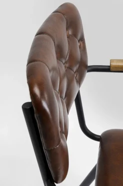 KARE Design Sedia con braccioli Salsa pelle marrone - KARE></noscript> Sedie