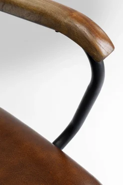 KARE Design Sedia con braccioli Salsa pelle marrone - KARE></noscript> Sedie