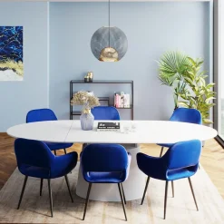 KARE Design Sedia Con Braccioli San Francisco Blu - KARE> Sedie