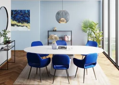 KARE Design Sedia Con Braccioli San Francisco Blu - KARE></noscript> Sedie