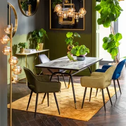 KARE Design Sedia Con Braccioli San Francisco Verde Scuro - KARE> Sedie