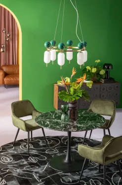 KARE Design Sedia Con Braccioli San Francisco Verde Scuro - KARE></noscript> Sedie