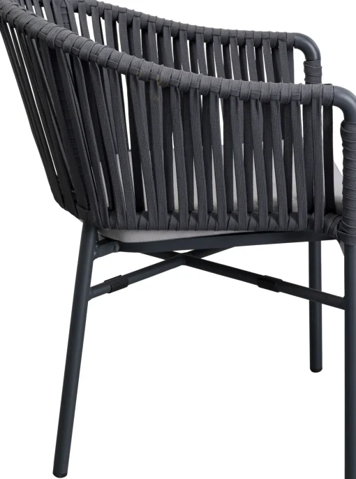 KARE Design Sedia con braccioli Santanyi grigio scuro - KARE> Sedie