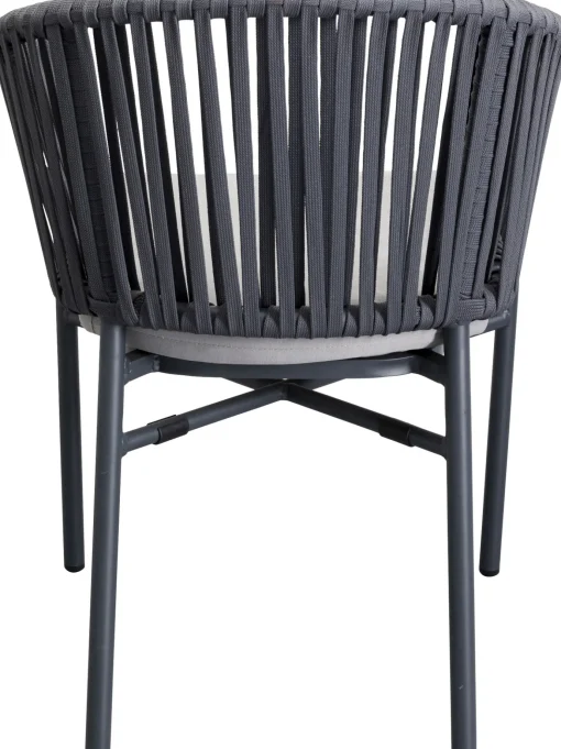 KARE Design Sedia con braccioli Santanyi grigio scuro - KARE> Sedie