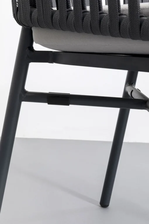 KARE Design Sedia con braccioli Santanyi grigio scuro - KARE> Sedie