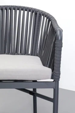 KARE Design Sedia con braccioli Santanyi grigio scuro - KARE></noscript> Sedie